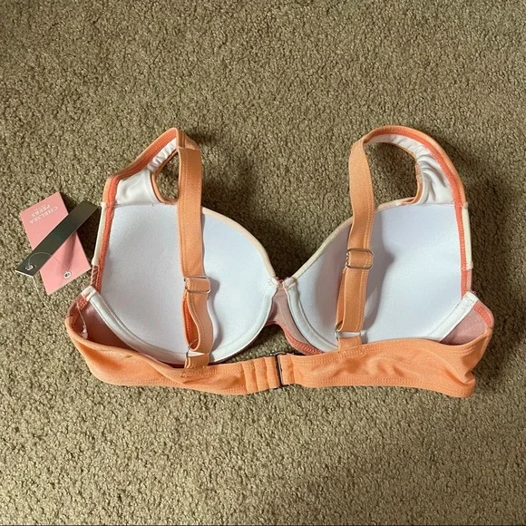 Chelsea Peers Underwire Bikini Top In Metallic Rose - Picture 8 of 9